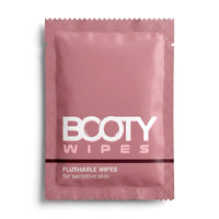 Booty Wipes single-use travel sachet – individually wrapped flushable wipe for sensitive skin